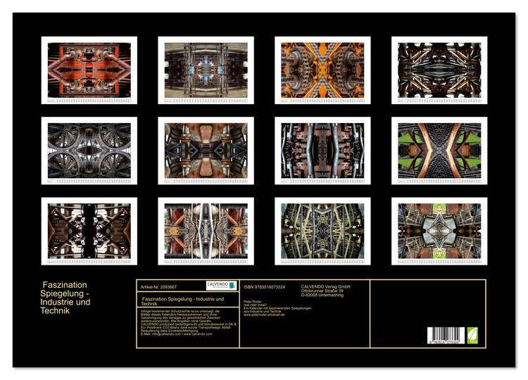 Produktbild: Faszination Spiegelung - Industrie und Technik (Wandkalender 2026 DIN A2 quer), CALVENDO Monatskalender