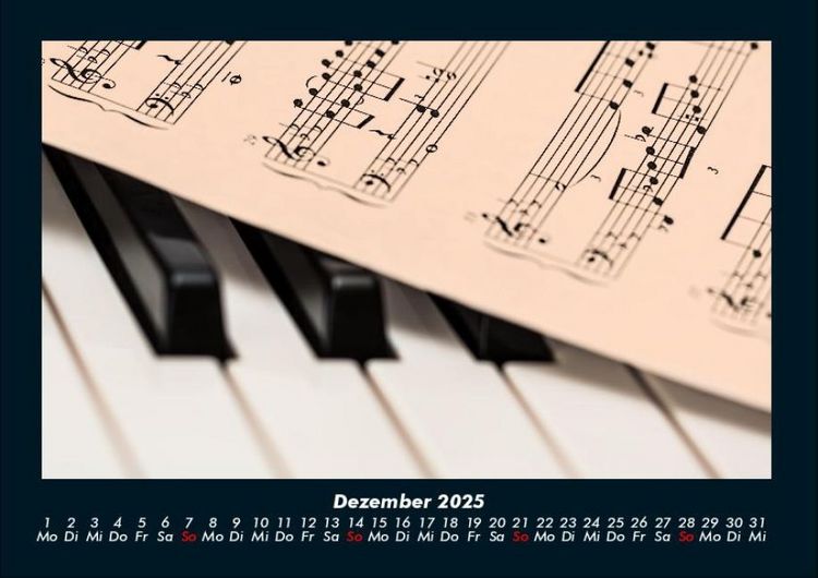 Produktbild: Musik 2025 Fotokalender DIN A4