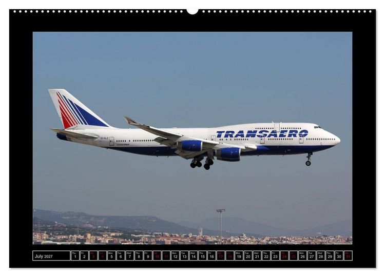 Produktbild: 747 Queen of the Skies (High Quality Premium Wall Calendar 2027 DIN A2 landscape),CALVENDO 12 Month Wall Calendar