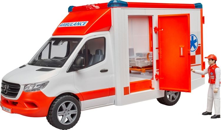 Produktbild: bruder 02676 MB Sprinter Ambulanz mit L+S Modul und Fahrer