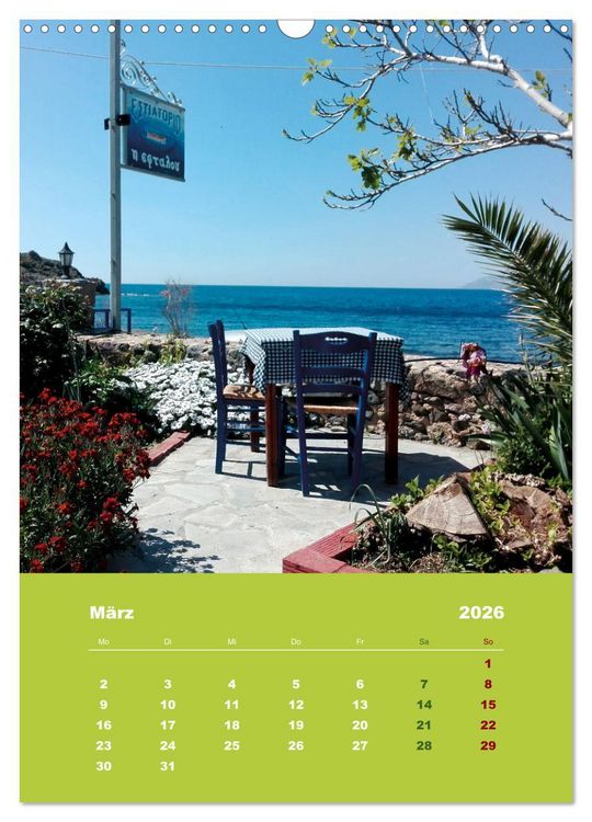 Produktbild: Entdecke die Sch&ouml;nheit der griechischen Insel Lesvos (Wandkalender 2026 DIN A3 hoch), CALVENDO Monatskalender
