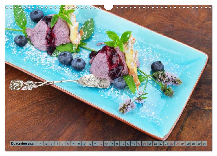 Produktbild: DESSERTVARIATIONEN (Wandkalender 2026 DIN A3 quer), CALVENDO Monatskalender