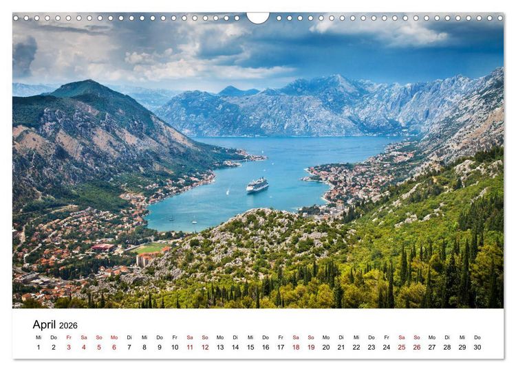 Produktbild: Montenegro - Land der schwarzen Berge (Wandkalender 2026 DIN A3 quer), CALVENDO Monatskalender