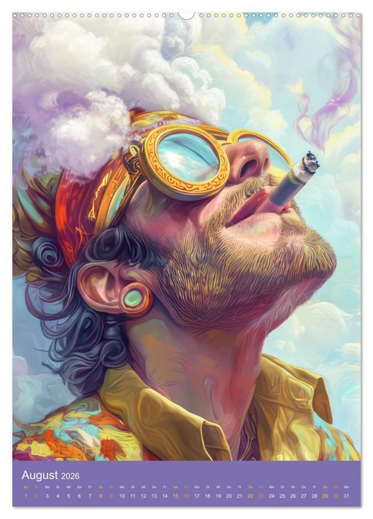 Produktbild: Hippiekinder - Hippiekultur (hochwertiger Premium Wandkalender 2026 DIN A2 hoch), Kunstdruck in Hochglanz
