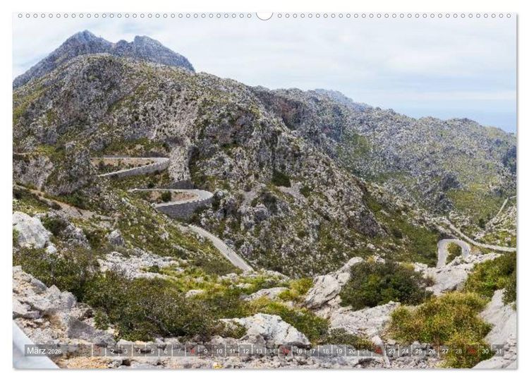 Produktbild: Mallorca: Die sch&ouml;nsten Landschaften f&uuml;r Rennradfahrer (Wandkalender 2026 DIN A2 quer), CALVENDO Monatskalender