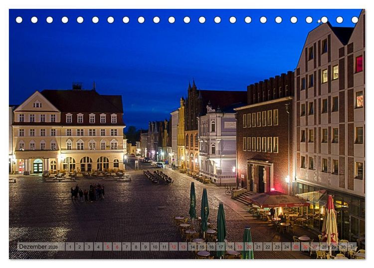 Produktbild: Ein Bummel durch die Hansestadt Stralsund (Tischkalender 2026 DIN A5 quer), CALVENDO Monatskalender