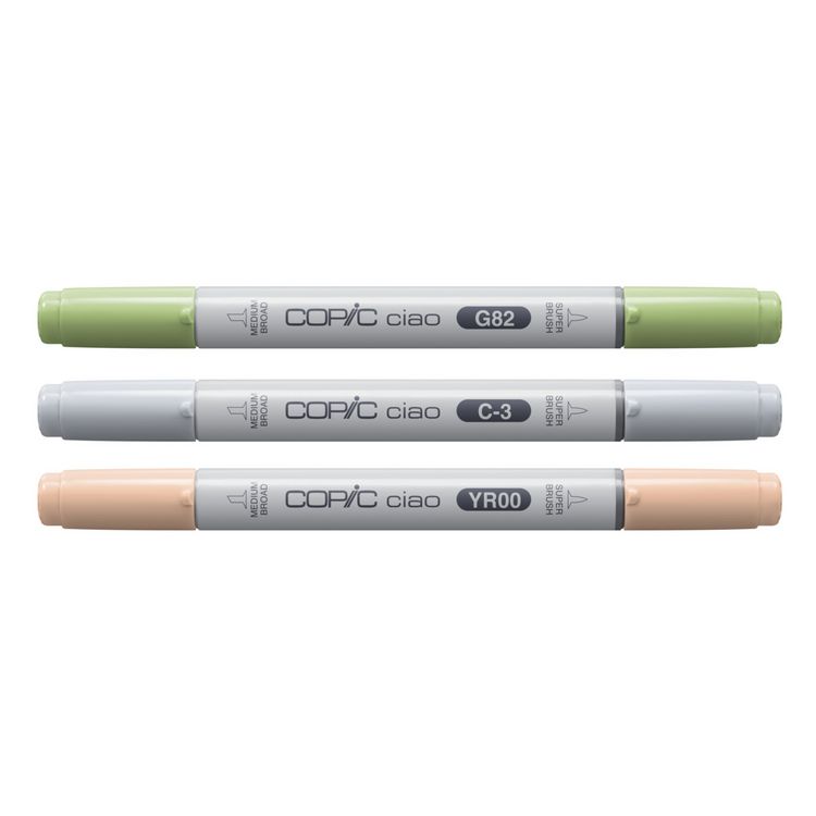 Produktbild: Copic Marker Set Ciao LAYER&MIX Natural Palette 3 St&uuml;ck Faltschachtel