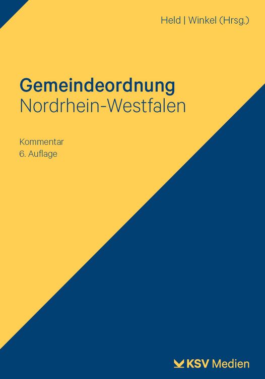 Produktbild: Gemeindeordnung Nordrhein-Westfalen