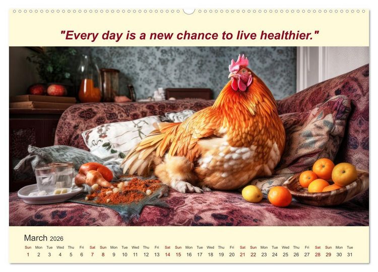 Produktbild: The funniest way to your dream figure (High Quality Premium Wall Calendar 2026 DIN A2 landscape),CALVENDO 12 Month Wall Calendar