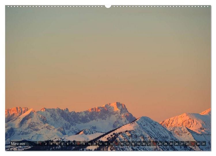 Produktbild: Magische Bergwelt, zwischen Sonnenaufgang und Sonnenuntergang (Wandkalender 2026 DIN A2 quer), CALVENDO Monatskalender