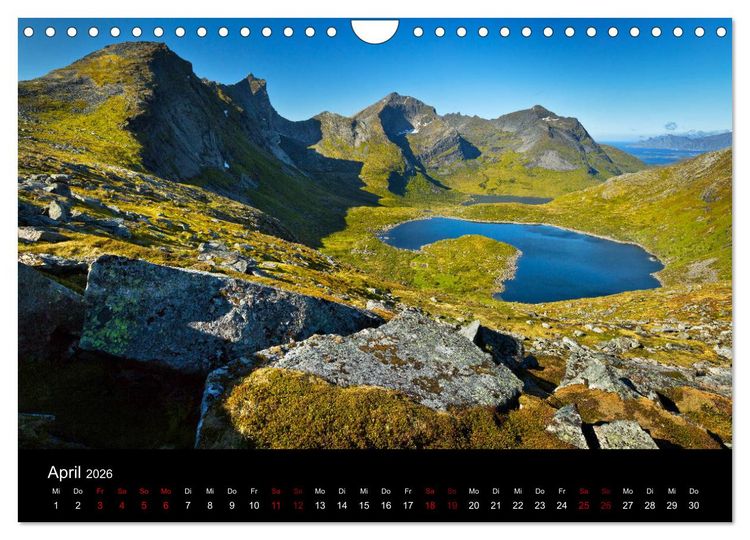 Produktbild: Lofoten - Inseln im Nordmeer (Wandkalender 2026 DIN A4 quer), CALVENDO Monatskalender
