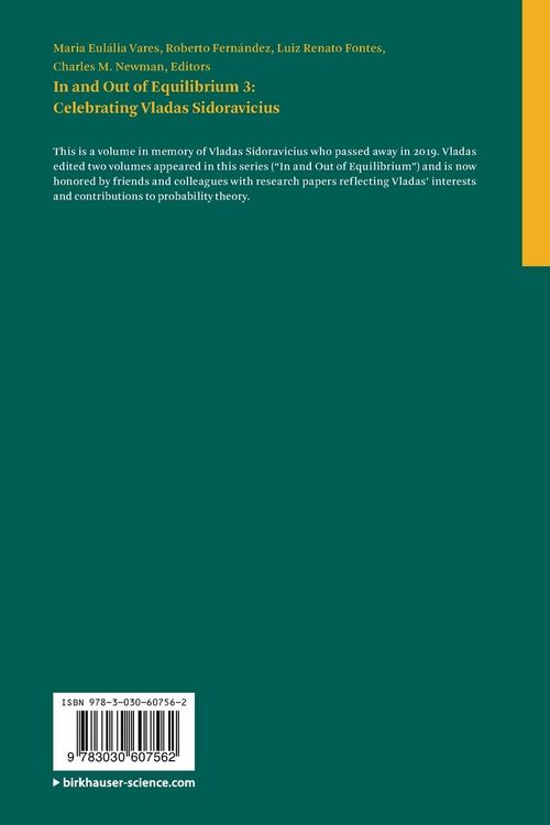 Produktbild: In and Out of Equilibrium 3: Celebrating Vladas Sidoravicius