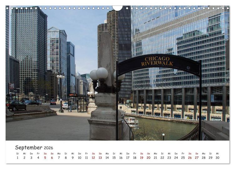 Produktbild: beeindruckendes Chicago (Wandkalender 2026 DIN A3 quer), CALVENDO Monatskalender