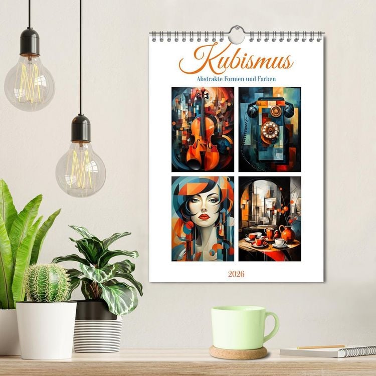 Produktbild: Kubismus - Abstrakte Formen und Farben (Wandkalender 2026 DIN A4 hoch), CALVENDO Monatskalender