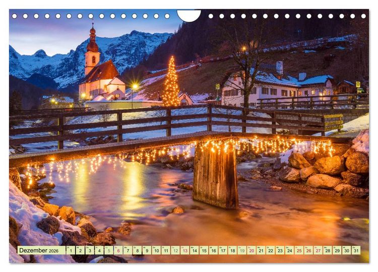 Produktbild: Malerische Alpen - Fesselnde Landschaften (Wandkalender 2026 DIN A4 quer), CALVENDO Monatskalender