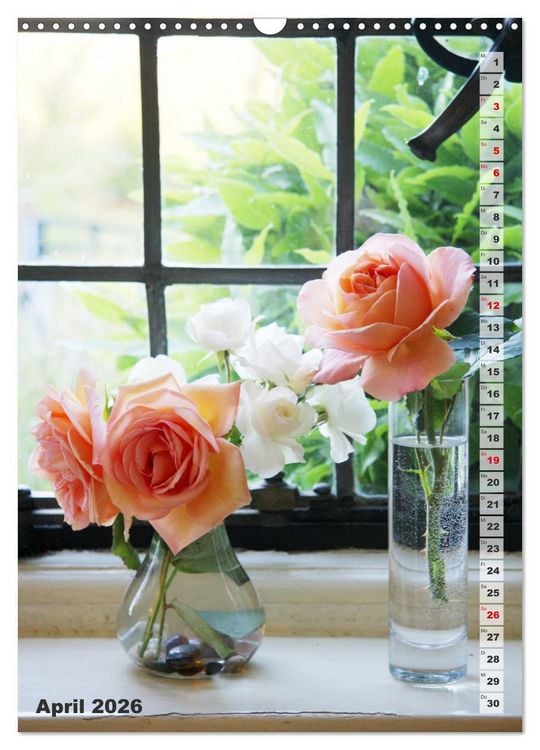 Produktbild: Sch&ouml;nste Rosen (Wandkalender 2026 DIN A3 hoch), CALVENDO Monatskalender