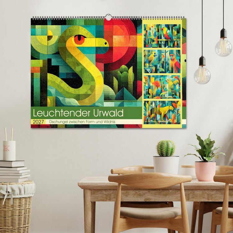Produktbild: Leuchtender Urwald. Dschungel zwischen Form und Wildnis (Wandkalender 2027 DIN A2 quer), CALVENDO Monatskalender
