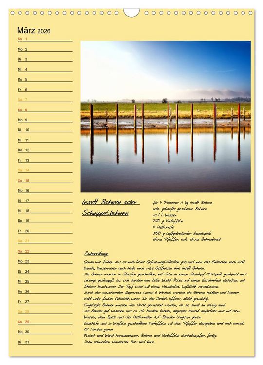 Produktbild: Ostfriesland - Appetit auf mehr / Geburtstagskalender (Wandkalender 2026 DIN A3 hoch), CALVENDO Monatskalender