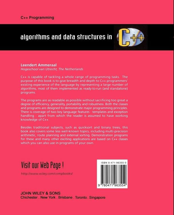 Produktbild: Algorithms and Data Structures in C++
