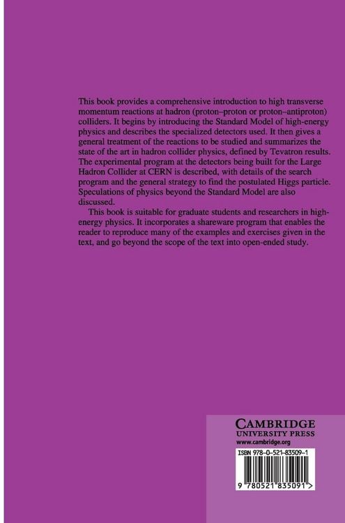 Produktbild: High Pt Physics at Hadron Colliders