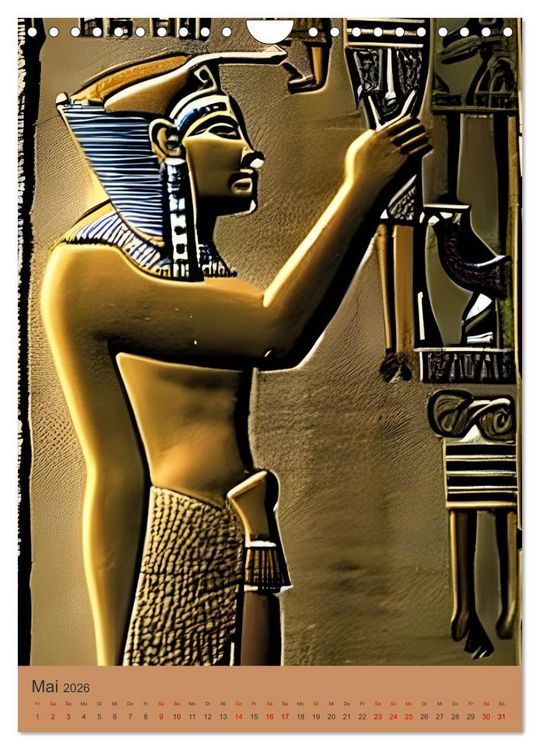 Produktbild: Altes &Auml;gypten - Computertr&auml;ume aus der KI (Wandkalender 2026 DIN A4 hoch), CALVENDO Monatskalender