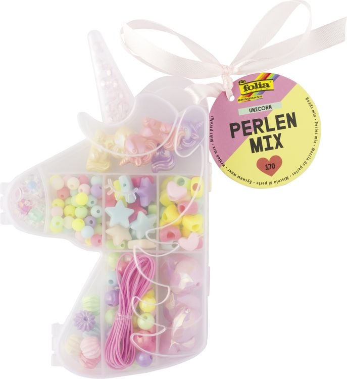 Perlen Mix UNICORN, 170 Teile