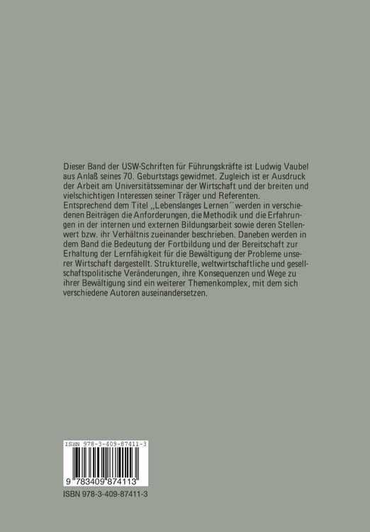 Produktbild: Lebenslanges Lernen