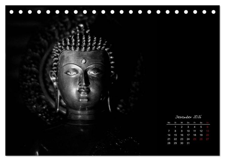 Produktbild: Worte des Buddha 2026 (Tischkalender 2026 DIN A5 quer), CALVENDO Monatskalender