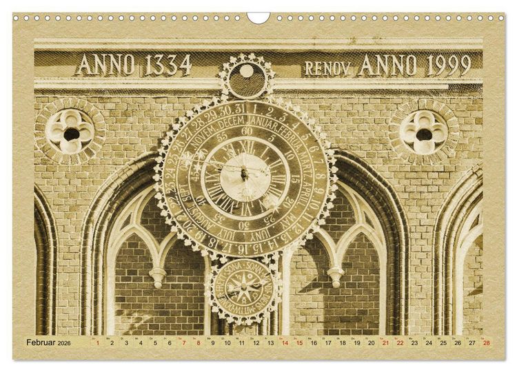 Produktbild: Riga &ndash; Ein Kalender im Zeitungsstil (Wandkalender 2026 DIN A3 quer), CALVENDO Monatskalender