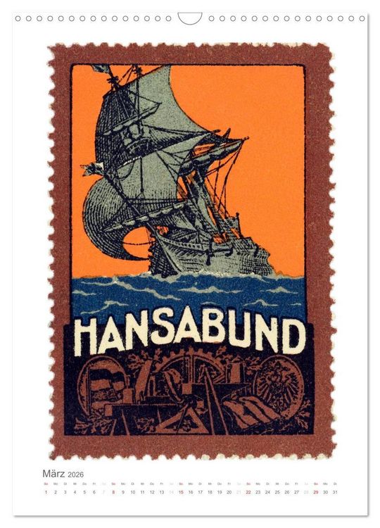 Produktbild: Werbemarken des fr&uuml;hen 20. Jahrhunderts (Wandkalender 2026 DIN A3 hoch), CALVENDO Monatskalender