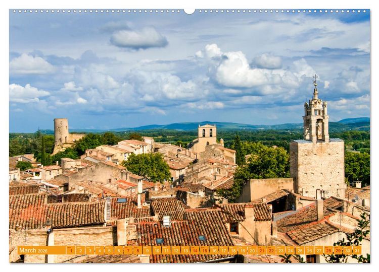 Produktbild: Discover the Beauty of Provence (High Quality Premium Wall Calendar 2026 DIN A2 landscape),CALVENDO 12 Month Wall Calendar