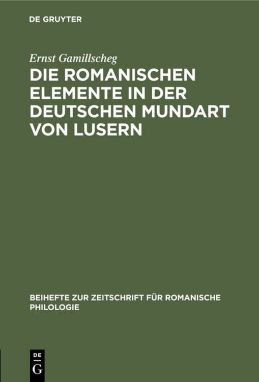 Produktbild: Die romanischen Elemente in der deutschen Mundart von Lusern