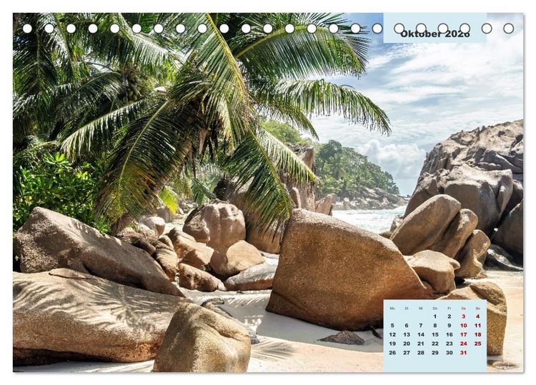Produktbild: Ein Paradies aus Sand und Meer (Tischkalender 2026 DIN A5 quer), CALVENDO Monatskalender