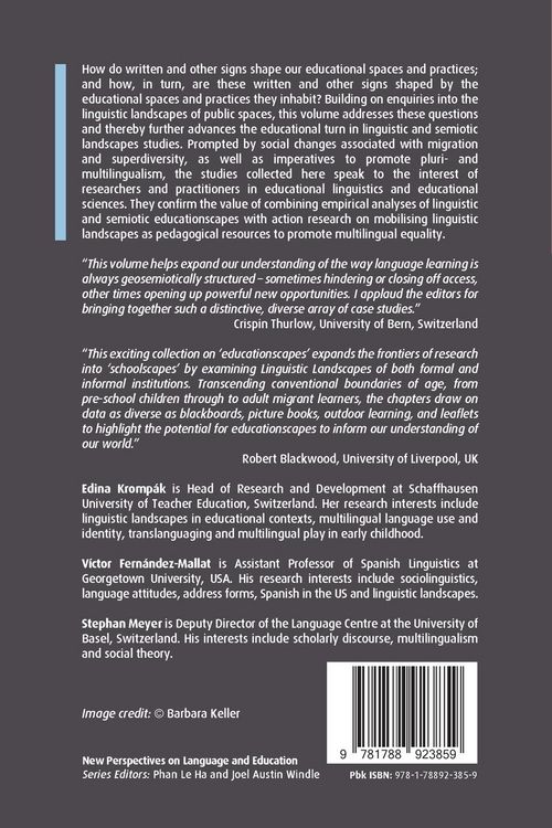 Produktbild: Linguistic Landscapes and Educational Spaces