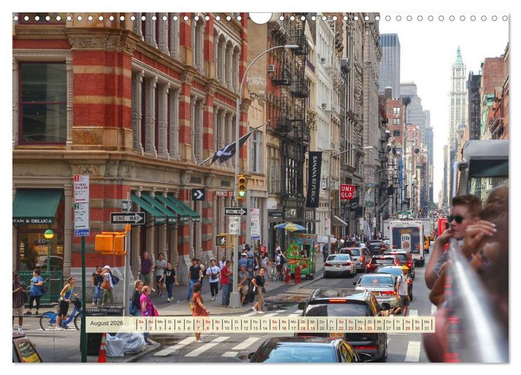 Produktbild: Streets of New York - Zu Fu&szlig; durch die Metropole der Superlative (Wandkalender 2026 DIN A3 quer), CALVENDO Monatskalender