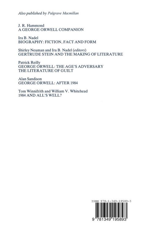 Produktbild: George Orwell: A Reassessment