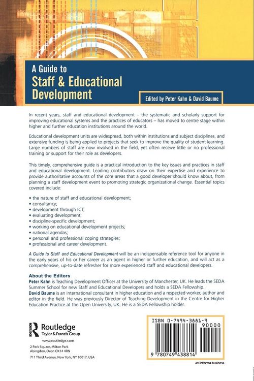 Produktbild: A Guide to Staff & Educational Development