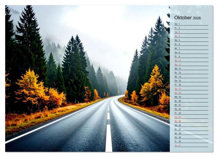 Produktbild: Friedliche Einsamkeit: Natur in ihrer stillen Pracht (Wandkalender 2026 DIN A4 quer), CALVENDO Monatskalender