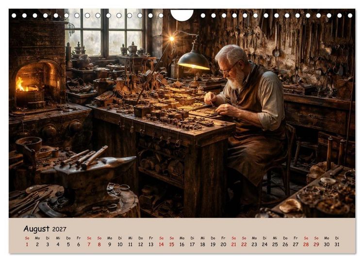 Produktbild: Ursprung: Berufe mit Geschichte. (Wandkalender 2027 DIN A4 quer), CALVENDO Monatskalender