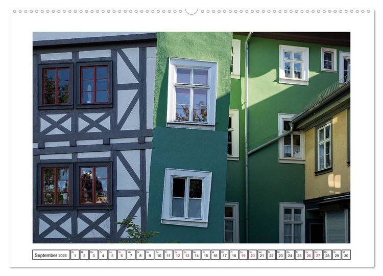 Produktbild: Erfurt (hochwertiger Premium Wandkalender 2026 DIN A2 quer), Kunstdruck in Hochglanz