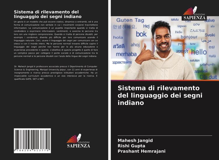 Produktbild: Sistema di rilevamento del linguaggio dei segni indiano