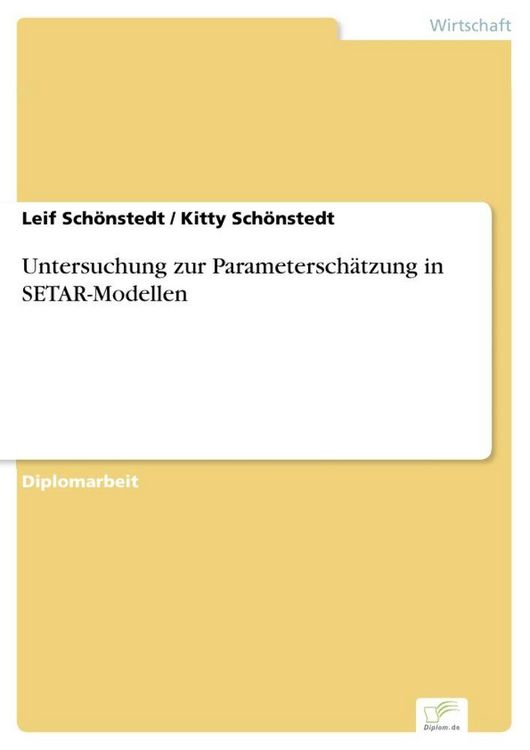 Produktbild: Untersuchung zur Parametersch&auml;tzung in SETAR-Modellen