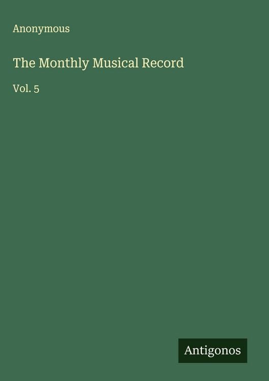 Produktbild: The Monthly Musical Record