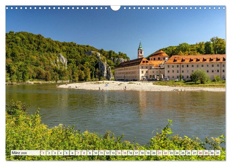 Produktbild: Deutsche Fl&uuml;sse - An der Donau (Wandkalender 2026 DIN A3 quer), CALVENDO Monatskalender