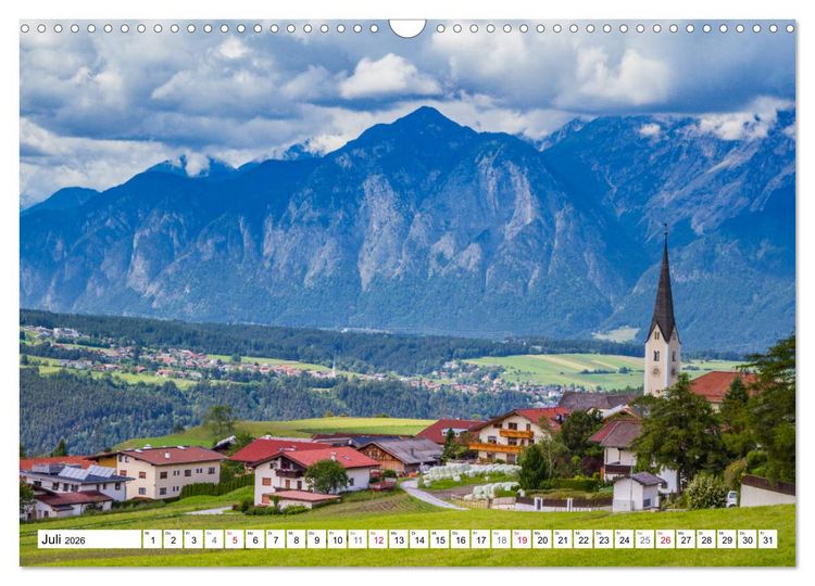 Produktbild: Reise nach Tirol - Die kleinen D&ouml;rfer bei Innsbruck (Wandkalender 2026 DIN A3 quer), CALVENDO Monatskalender