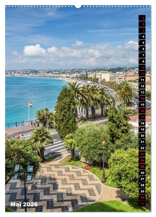 Produktbild: Idyllisches Nizza (hochwertiger Premium Wandkalender 2026 DIN A2 hoch), Kunstdruck in Hochglanz