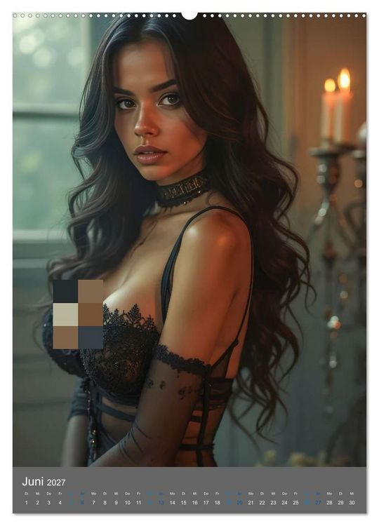 Produktbild: Gothic Dessous Fantasien (hochwertiger Premium Wandkalender 2027 DIN A2 hoch), Kunstdruck in Hochglanz