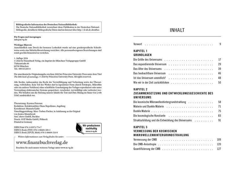 Produktbild: Das kleine Buch der Kosmologie