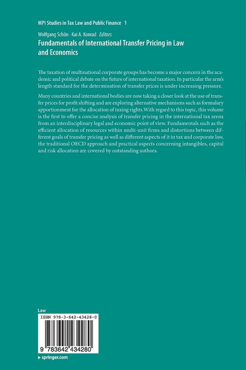 Produktbild: Fundamentals of International Transfer Pricing in Law and Economics
