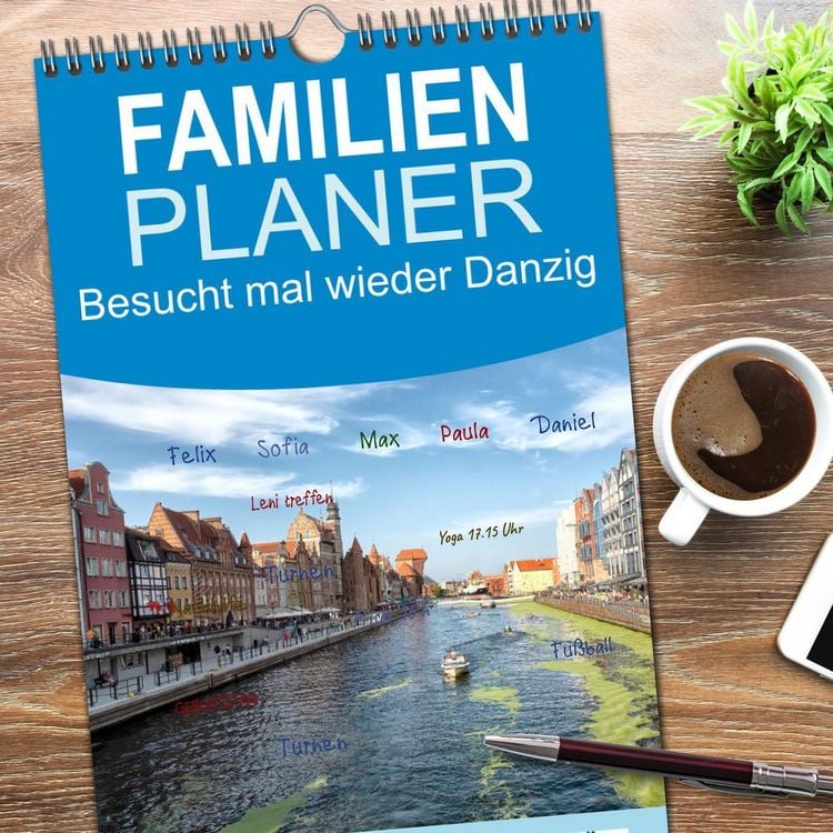 Produktbild: Familienplaner 2026 - Besucht mal wieder Danzig mit 5 Spalten (Wandkalender, 21 x 45 cm) CALVENDO